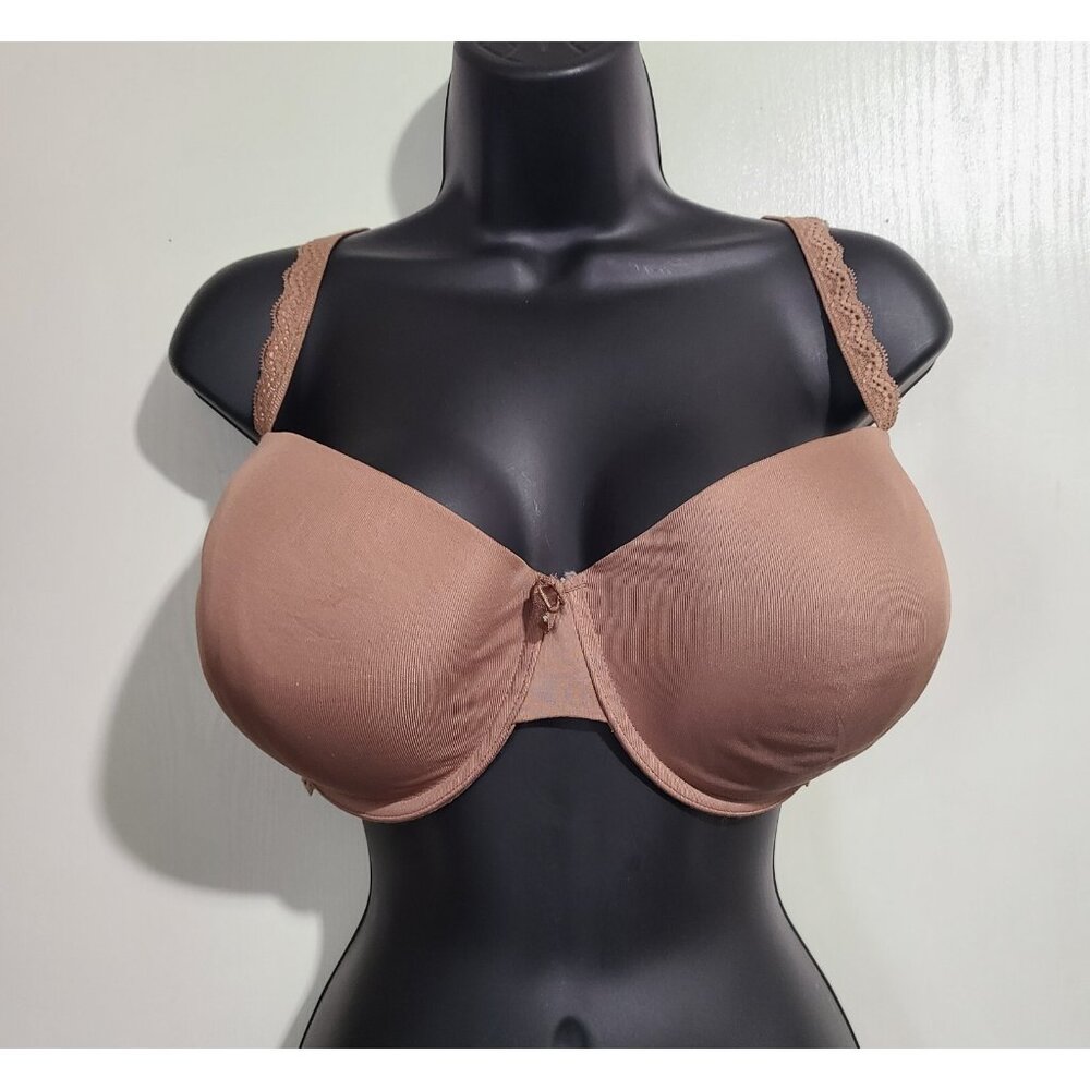 Smart & Sexy Adjustable Bra Underwire Padded Brown 42DD